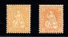 Image #1 of auction lot #1476: (45,45a) both shades og hrs. bright color F-VF...