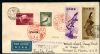 Image #1 of auction lot #641: (422-479) Japan 1949 FDC having the Beauty, Diving Geese, and UPU souv...