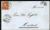 Image #1 of auction lot #651: Switzerland cover canceled in St. Gallen on 3. XI.1869 having a Scott ...