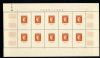 Image #1 of auction lot #1301: (624a) sheet of ten NH with gum bends and inclusions F-VF...