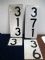 Image #2 of auction lot #1056: OFFICE PICKUP ONLY Lot of three Railroad milepost markers on aluminum....