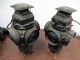 Image #2 of auction lot #1035: OFFICE PICKUP ONLY A pair of railroad switch lanterns with glass lense...