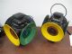 Image #1 of auction lot #1036: OFFICE PICKUP ONLY A pair of railroad switch lanterns, with green/yell...