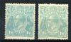 Image #1 of auction lot #1192: (37) x2 different shades og F-VF...