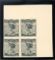 Image #1 of auction lot #1443: (9) ungummed proof block on thick paper VF...