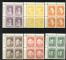 Image #2 of auction lot #1431: (403A-403L) plate blocks NH F-VF set...