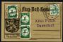 Image #1 of auction lot #624: Early German Airmail Cover. 1912 Flugpost am Rhein und Main. 30pf Goos...