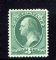 Image #1 of auction lot #1149: (136A) 3 cent green I grill issue. og, tiny hinge remnant, few speck...