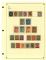 Image #3 of auction lot #402: Collection of over 150 stamps mounted on nine attractive homemade page...