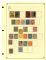 Image #1 of auction lot #445: Collection of over 130 stamps mounted on eight attractive homemade pag...