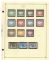 Image #1 of auction lot #207: Almost three hundred stamps mounted on eighteen pages to the 1950s. In...