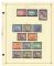 Image #3 of auction lot #207: Almost three hundred stamps mounted on eighteen pages to the 1950s. In...