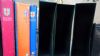 Image #2 of auction lot #1011: Six banker boxes of used supplies mostly Minkus and Scott binders (no ...