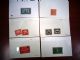 Image #2 of auction lot #26: Small red box filled with a tidy group of U.S. stamps on sales cards. ...