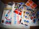 Image #4 of auction lot #1058: Sheets and loose postage in 4 pizza type boxes and a binder with a wid...