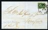 Image #1 of auction lot #470: (014) United States tied to folded letter cover by a black circle canc...