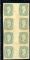 Image #1 of auction lot #1274: (11c) gutter block of 8 with PSE cert. NH  some minor toned spots scar...